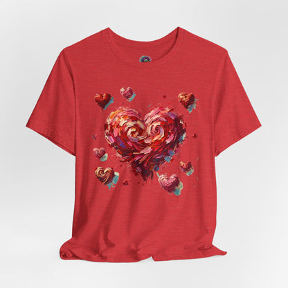 Impressionistic Heart T-Shirt – Artistic Valentine's Day Tee