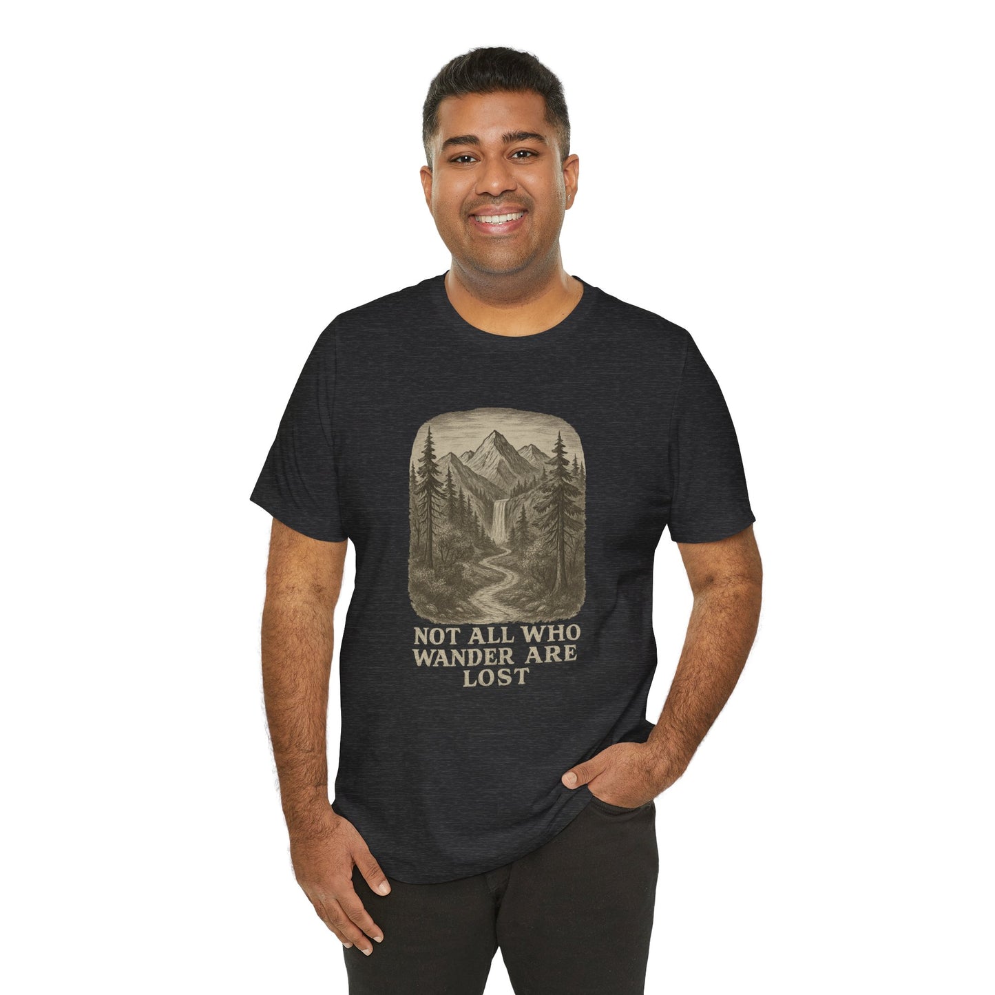 Not All Who Wander Are Lost T-Shirt – Tolkien Travel Tee for Nature Lovers