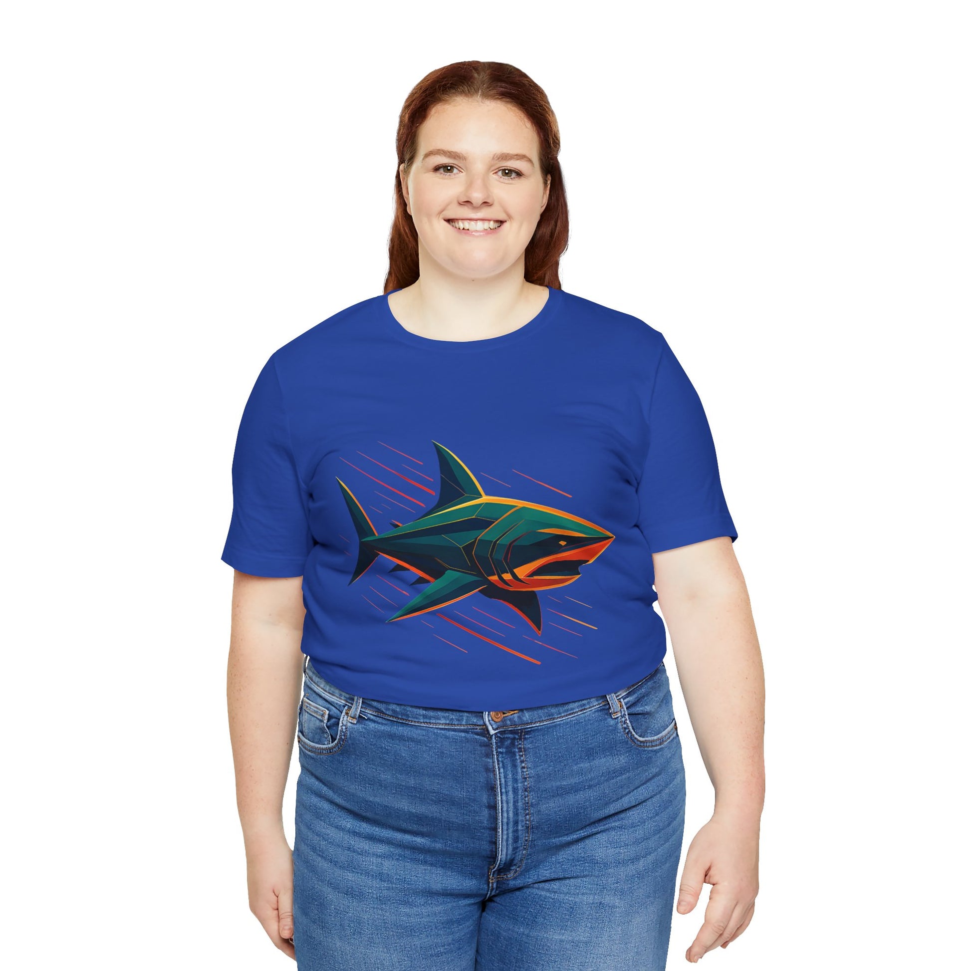 Electric Apex Shark T-Shirt – Bold Ocean Graphic Tee - WhimSpin - https://whimspin.com