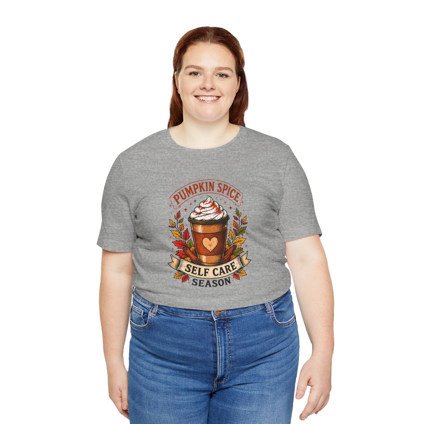 Pumpkin Spice Self Care Season T-Shirt – Funny Fall Coffee Tee