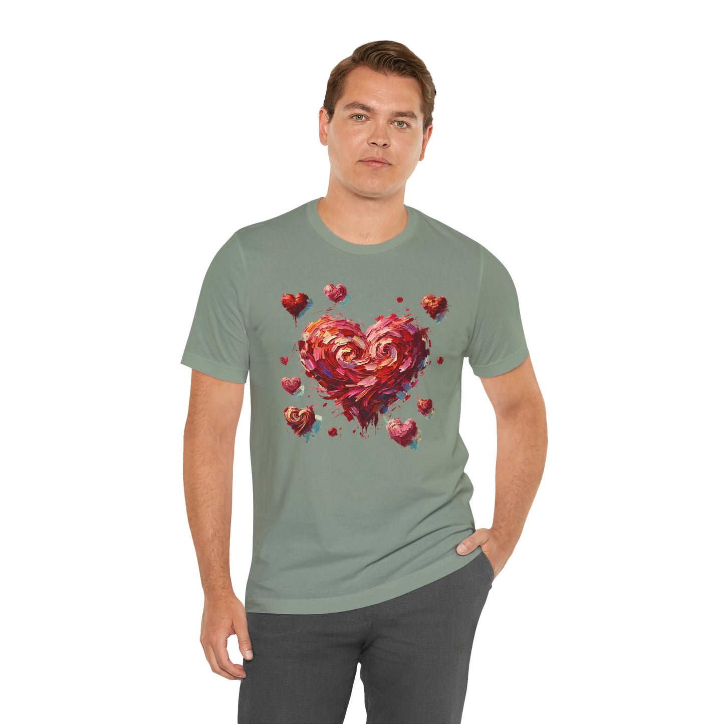 Impressionistic Heart T-Shirt – Artistic Valentine's Day Tee