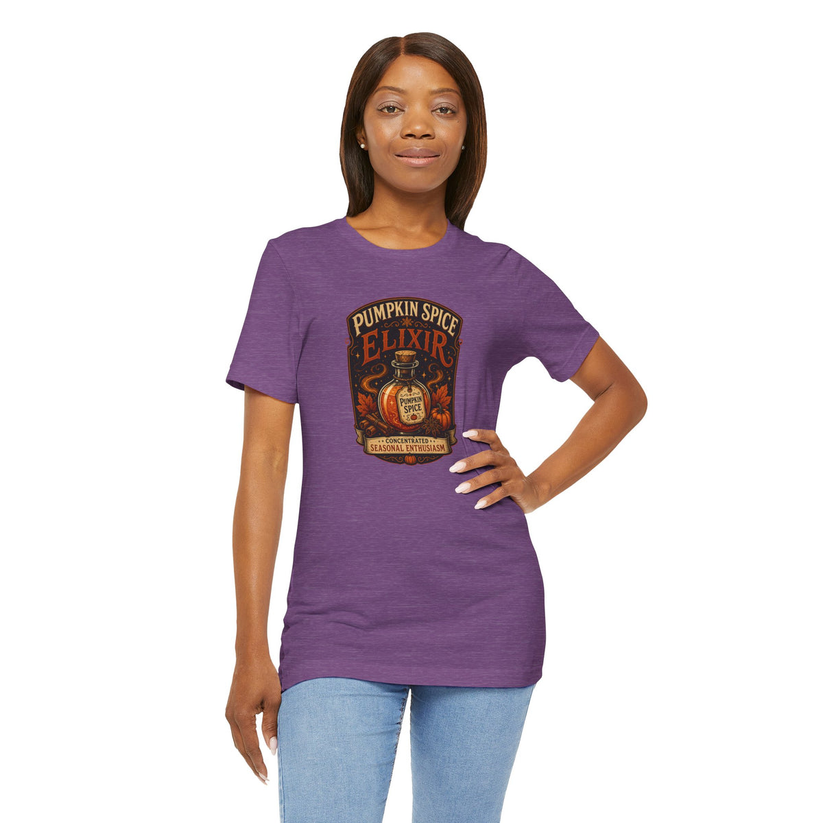 Pumpkin Spice Elixir T-Shirt – Funny Witchy Fall Coffee Tee