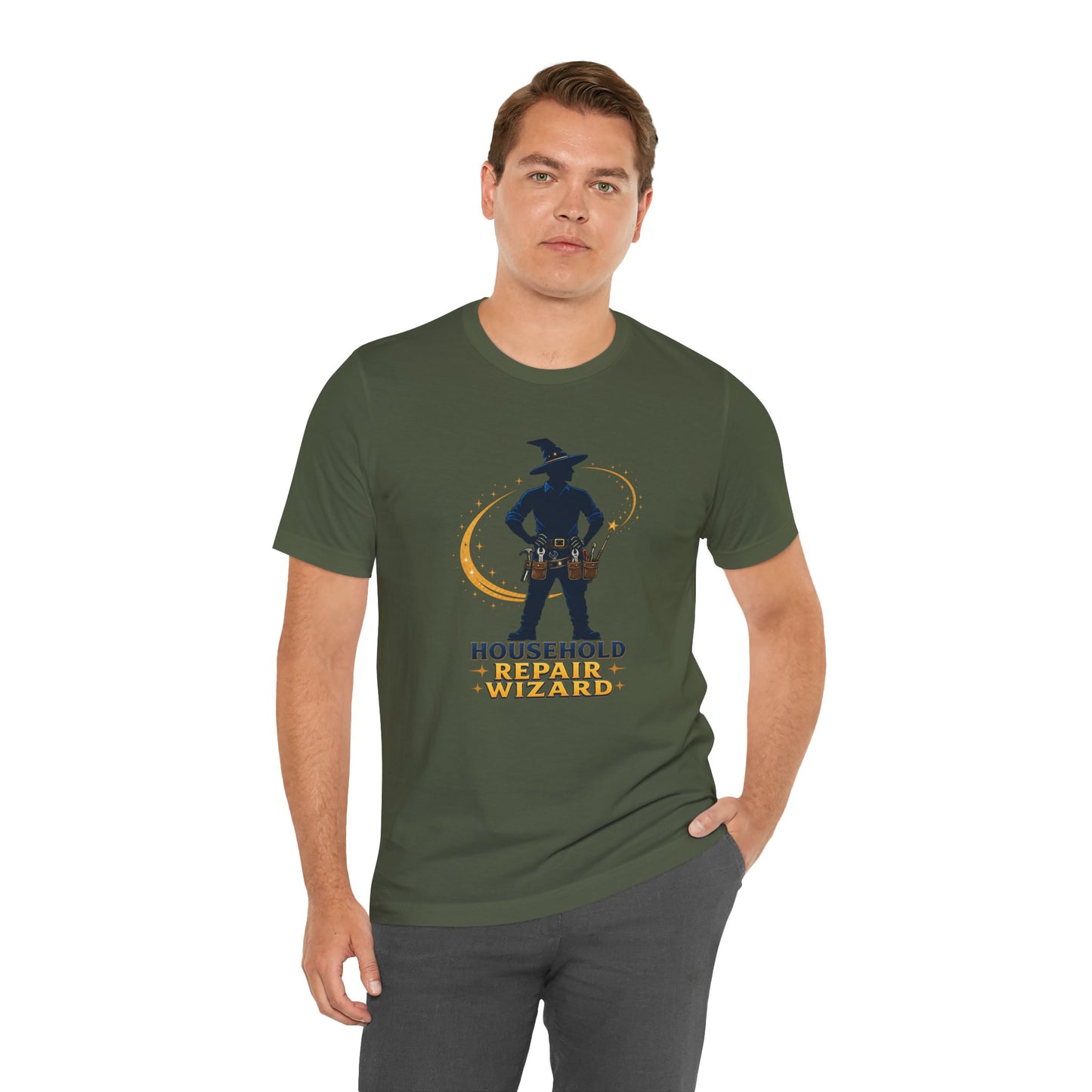 Household Repair Wizard T-Shirt – Funny Handy Dad Tee