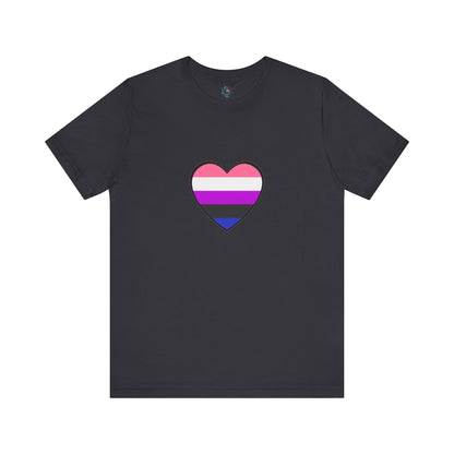 Genderfluid Pride Heart T-Shirt – Bold LGBTQIA+ Flag Tee - WhimSpin - https://whimspin.com