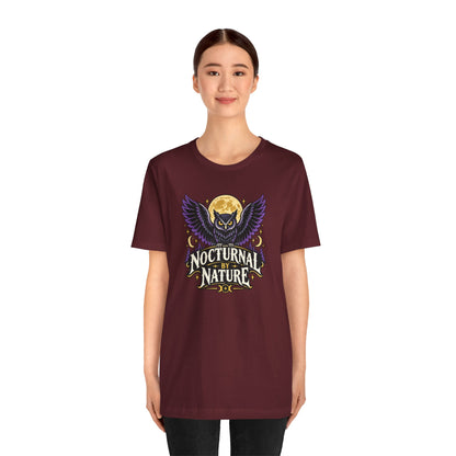 Nocturnal by Nature T-Shirt – Moonlit Owl Graphic Tee