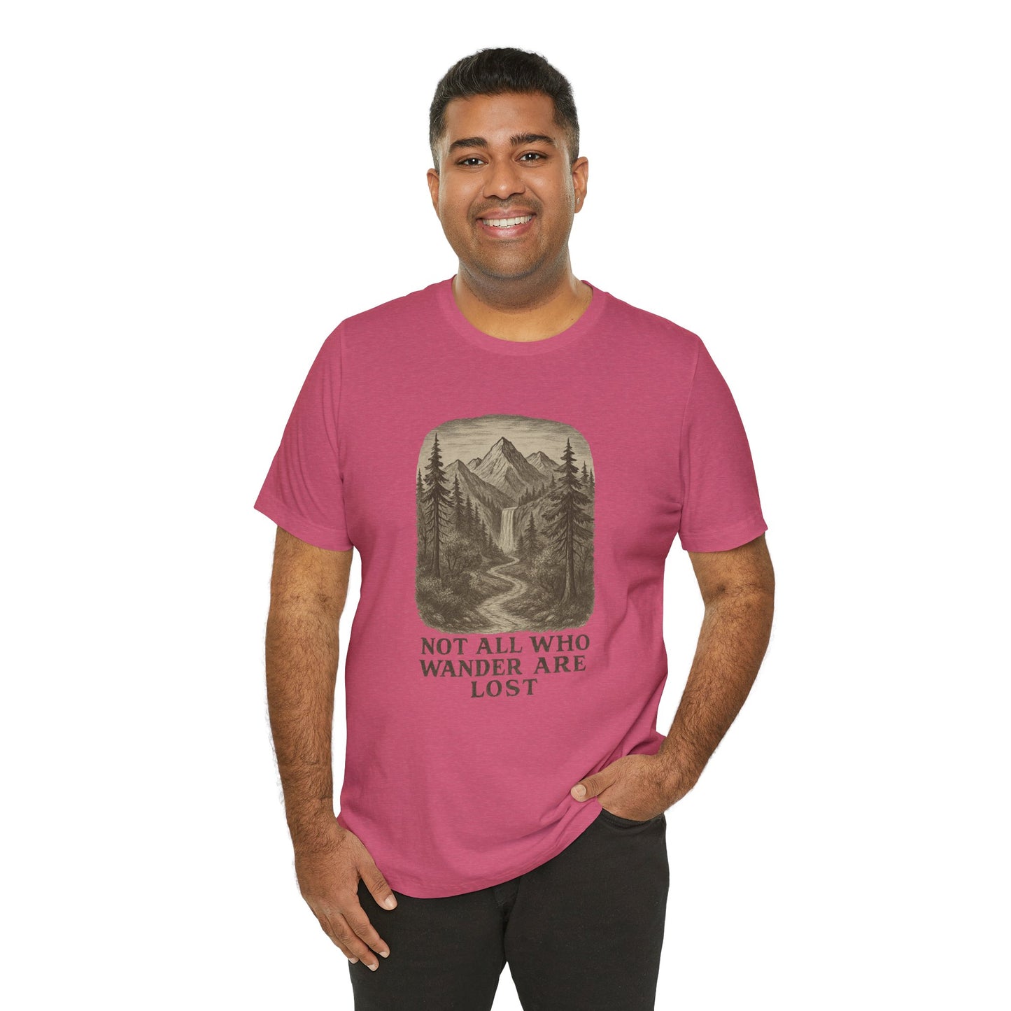 Not All Who Wander Are Lost T-Shirt – Tolkien Travel Tee for Nature Lovers