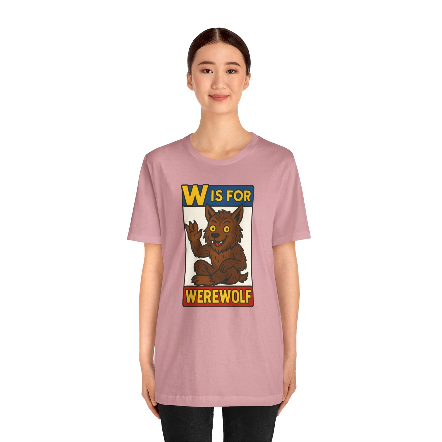 W Is for Werewolf T-Shirt – Cute Werewolf Shirt from Monster Alphabet