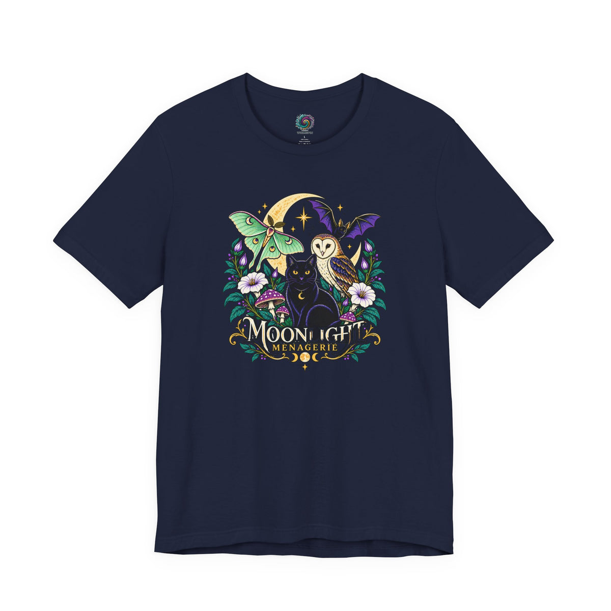 Moonlight Menagerie T-Shirt – Witchy Nocturnal Animals Tee