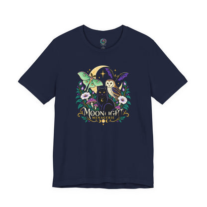 Moonlight Menagerie T-Shirt – Witchy Nocturnal Animals Tee