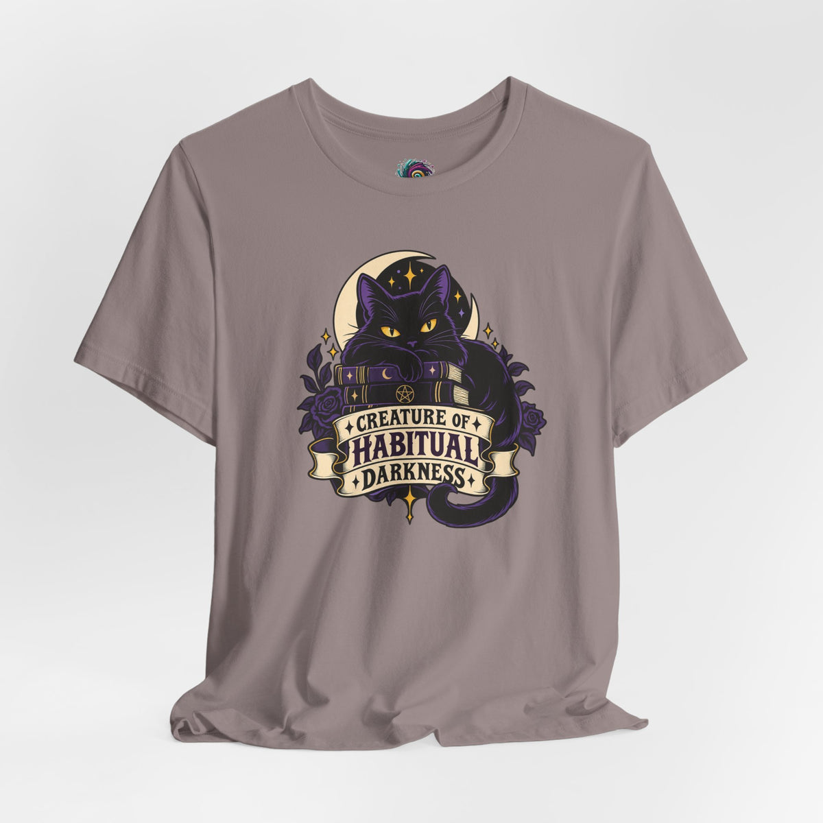Creature of Habitual Darkness T-Shirt – Black Cat Goth Tee