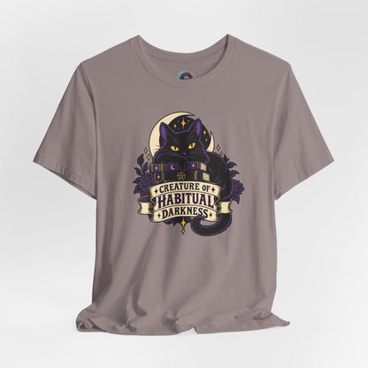 Creature of Habitual Darkness T-Shirt – Black Cat Goth Tee