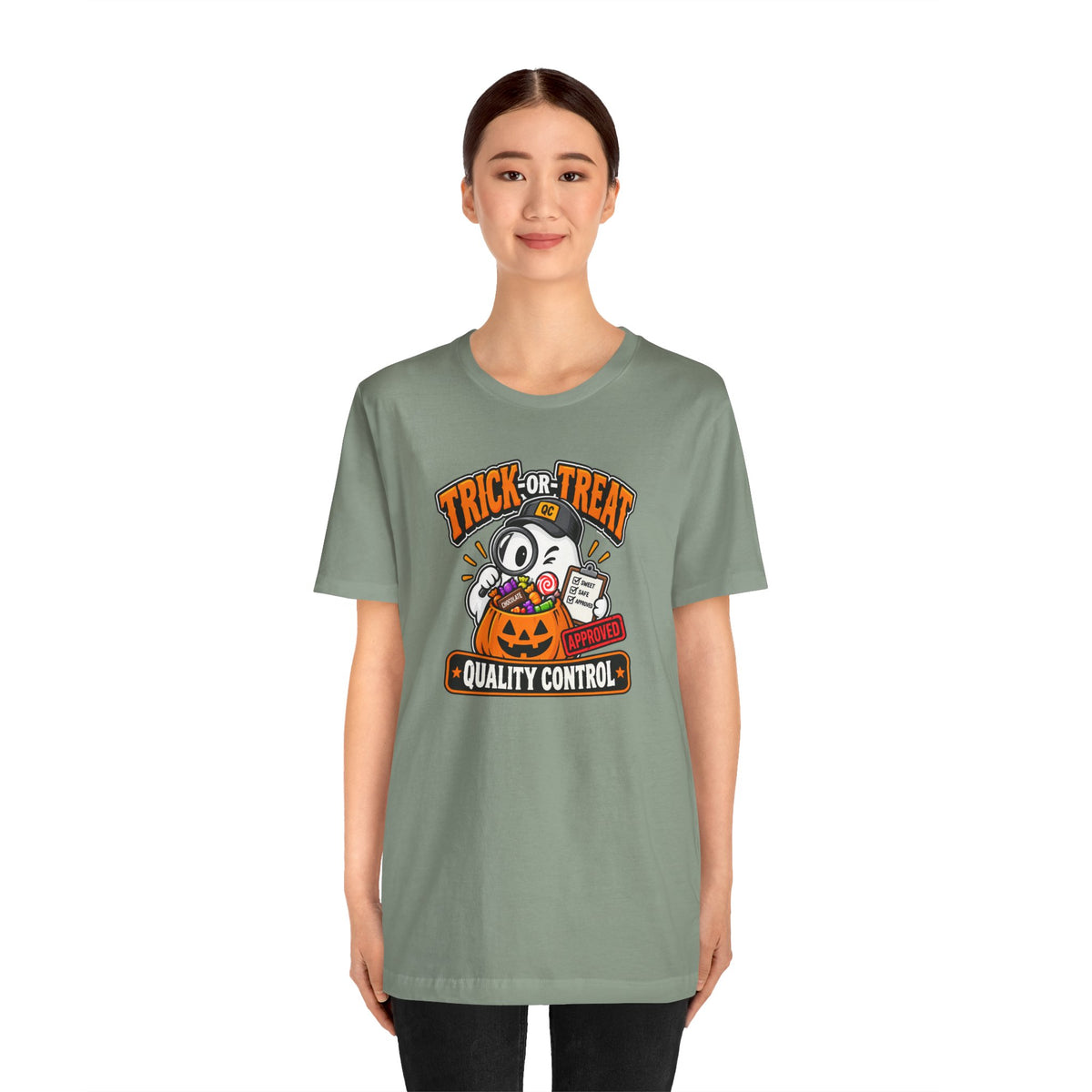 Trick-or-Treat Quality Control T-Shirt – Funny Halloween Candy Tee