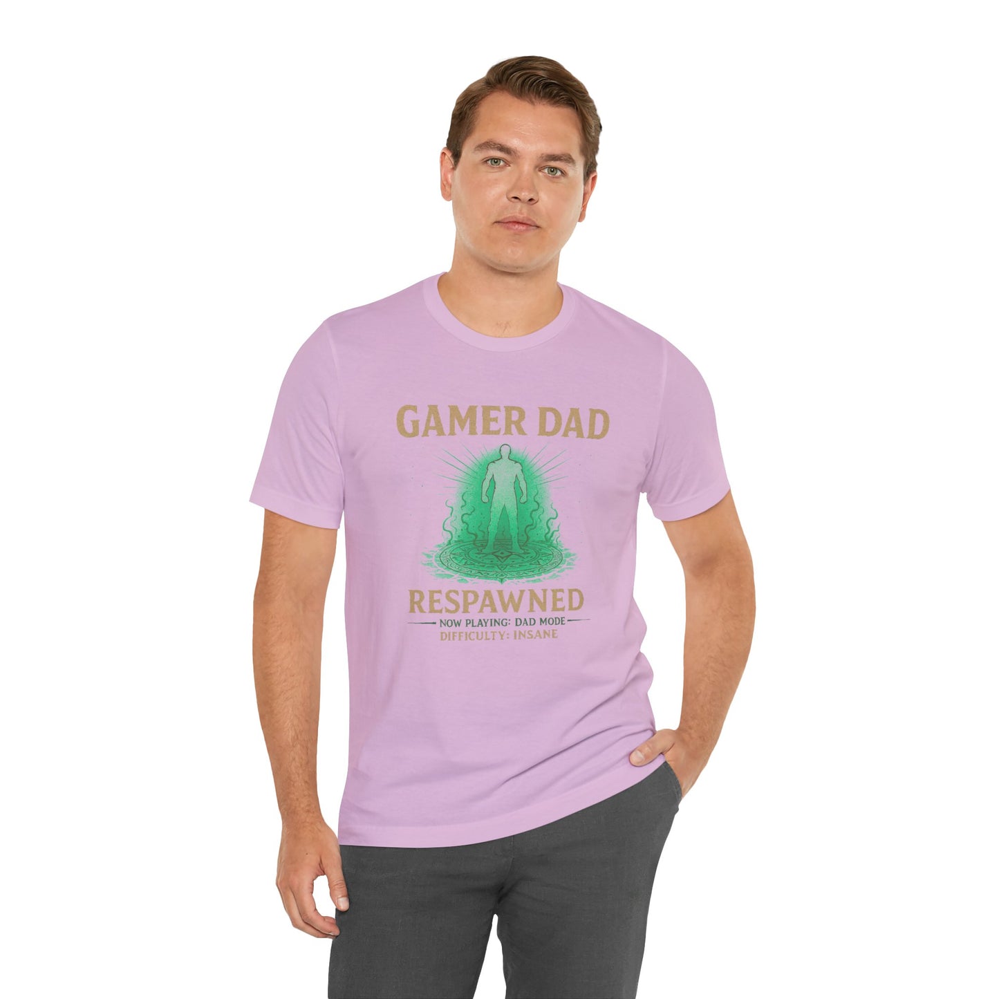 Gamer Dad Respawned T-Shirt – Funny New Fatherhood Gaming Tee
