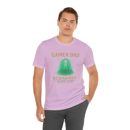 Gamer Dad Respawned T-Shirt – Funny New Fatherhood Gaming Tee