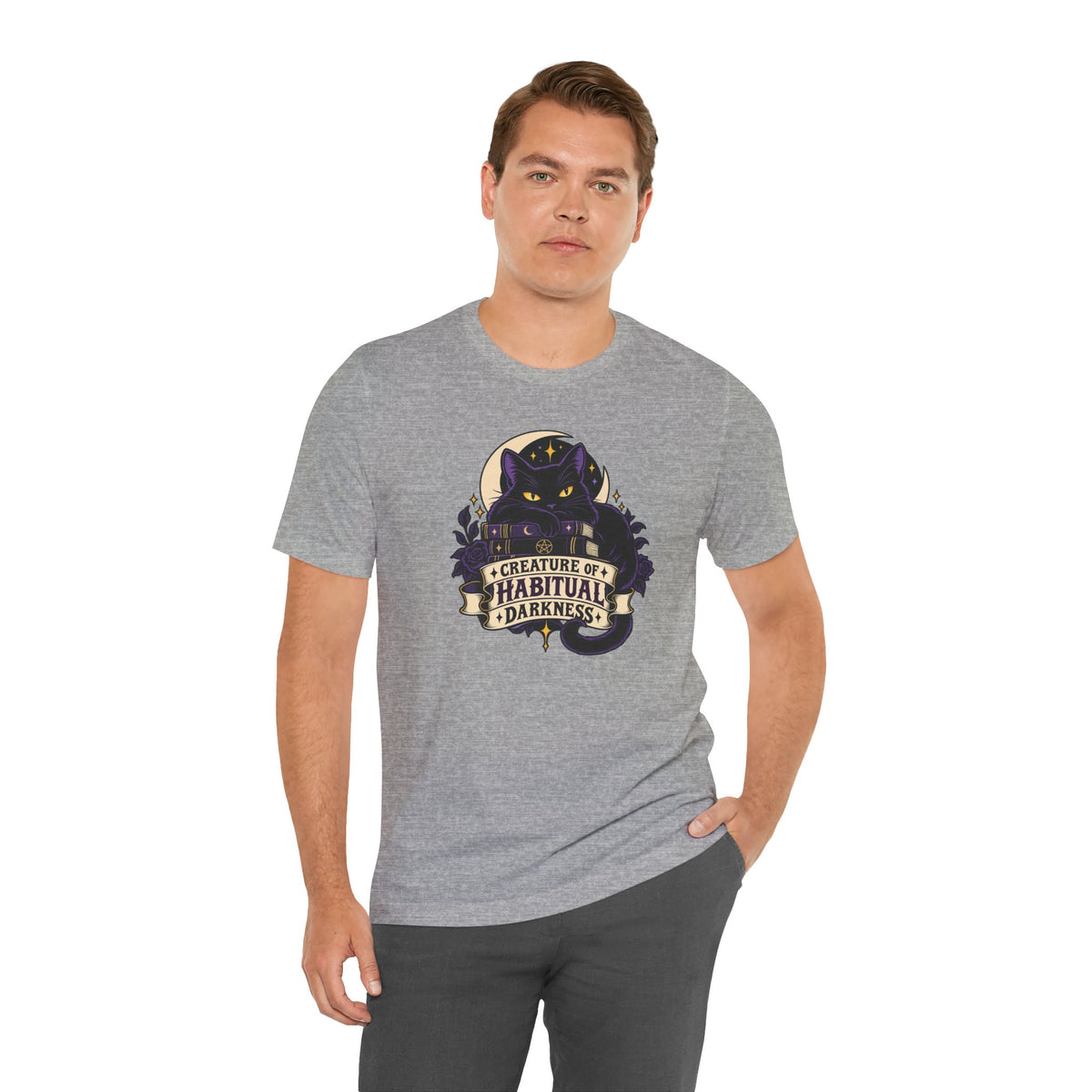 Creature of Habitual Darkness T-Shirt – Black Cat Goth Tee