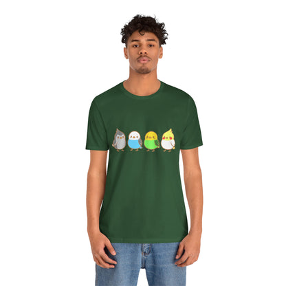 Chirpy Flock Bird T-Shirt – Cute Tee for Animal Lovers - WhimSpin - https://whimspin.com