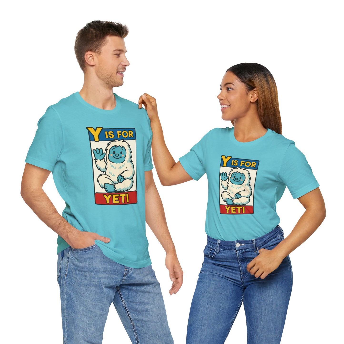 Y Is for Yeti T-Shirt – Cute Winter Monster Tee from the Monster Alphabet Series