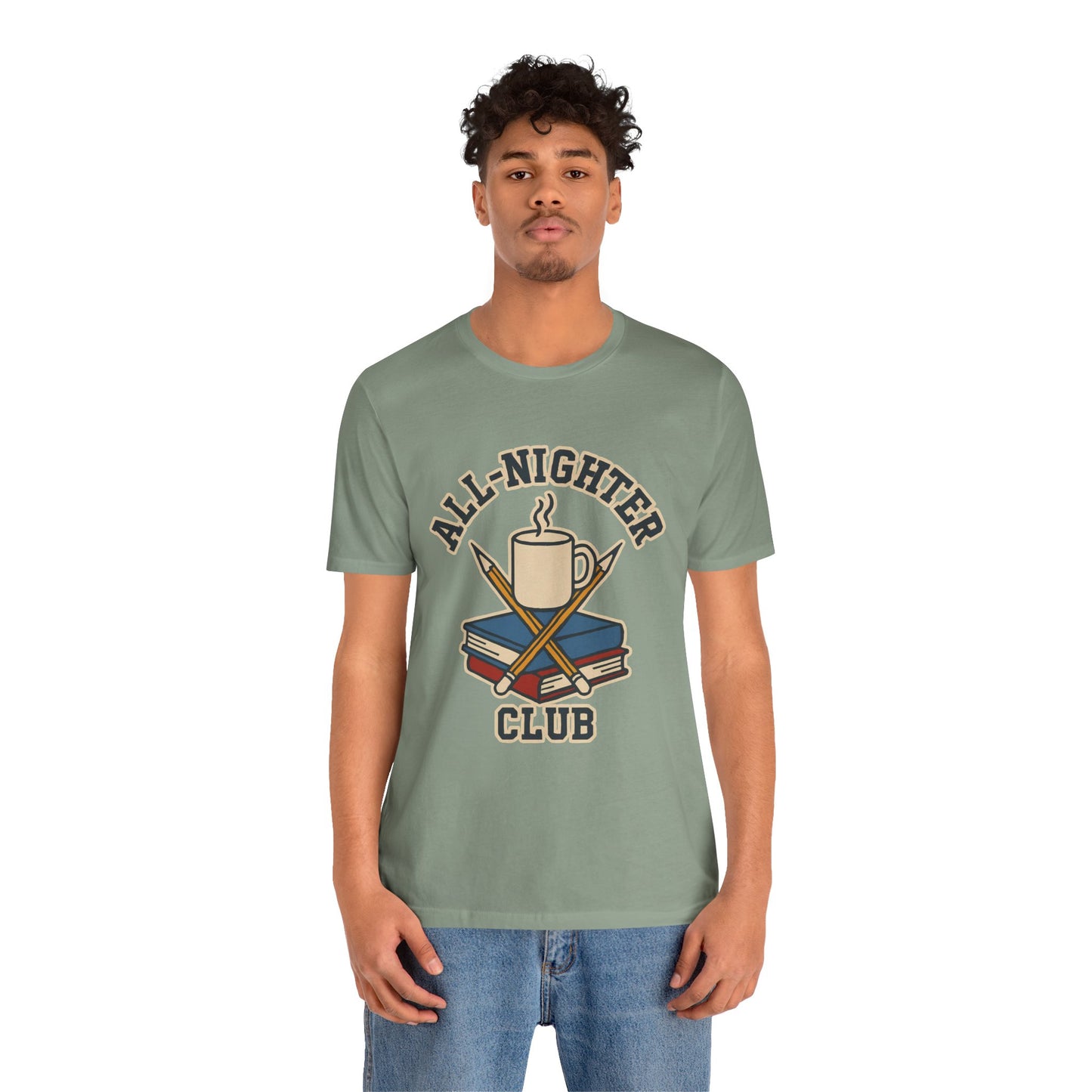 All-Nighter Club T-Shirt – Funny Caffeine & Study Tee for Night Owls
