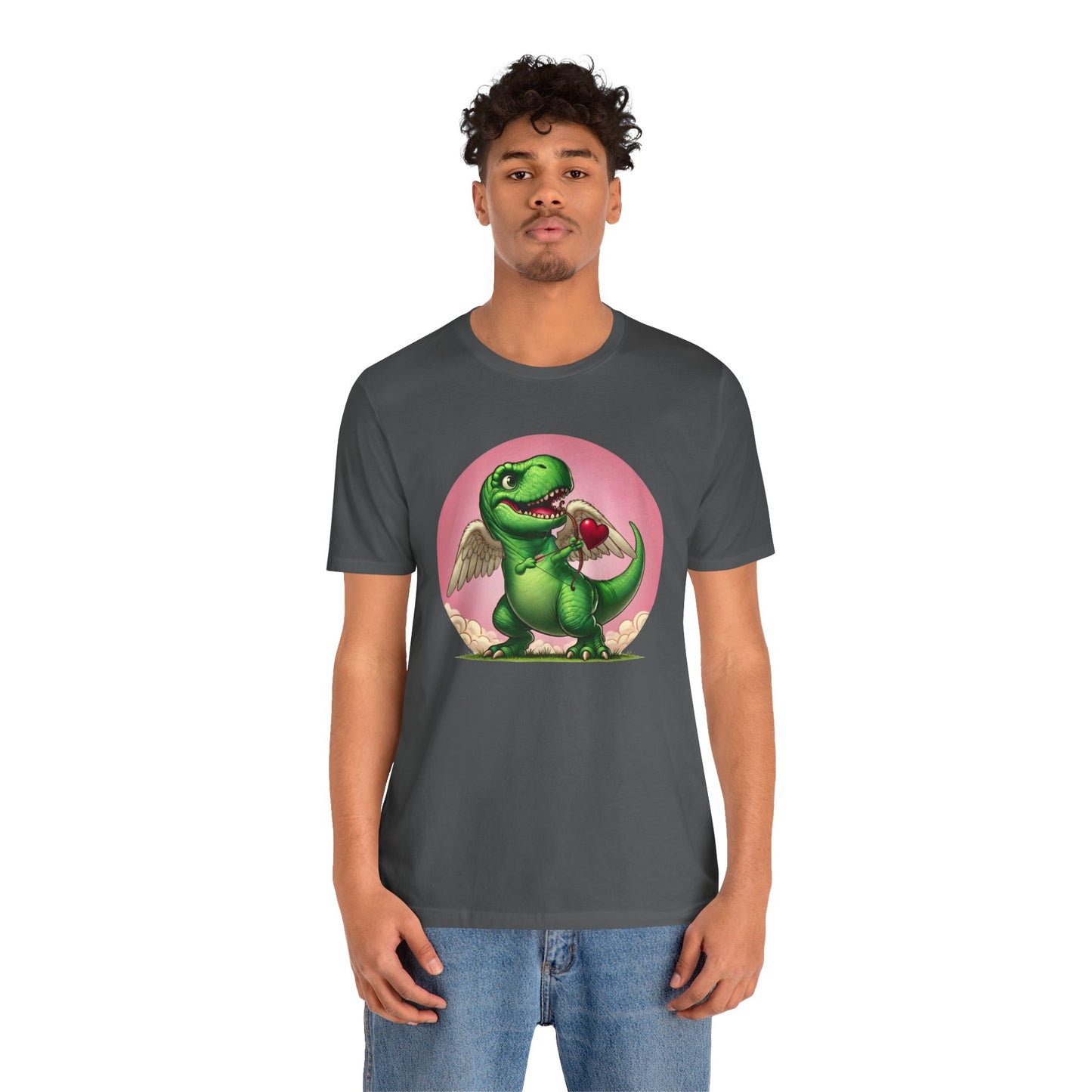 Cupidsaurus Rex T-Shirt – Funny Dinosaur Cupid Valentine’s Day Tee