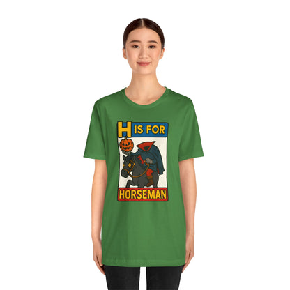H Is for Horseman Shirt – Headless Horseman Halloween Tee
