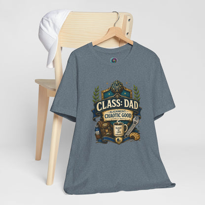 Chaotic Good Dad T-Shirt – RPG Gamer Dad Graphic Tee