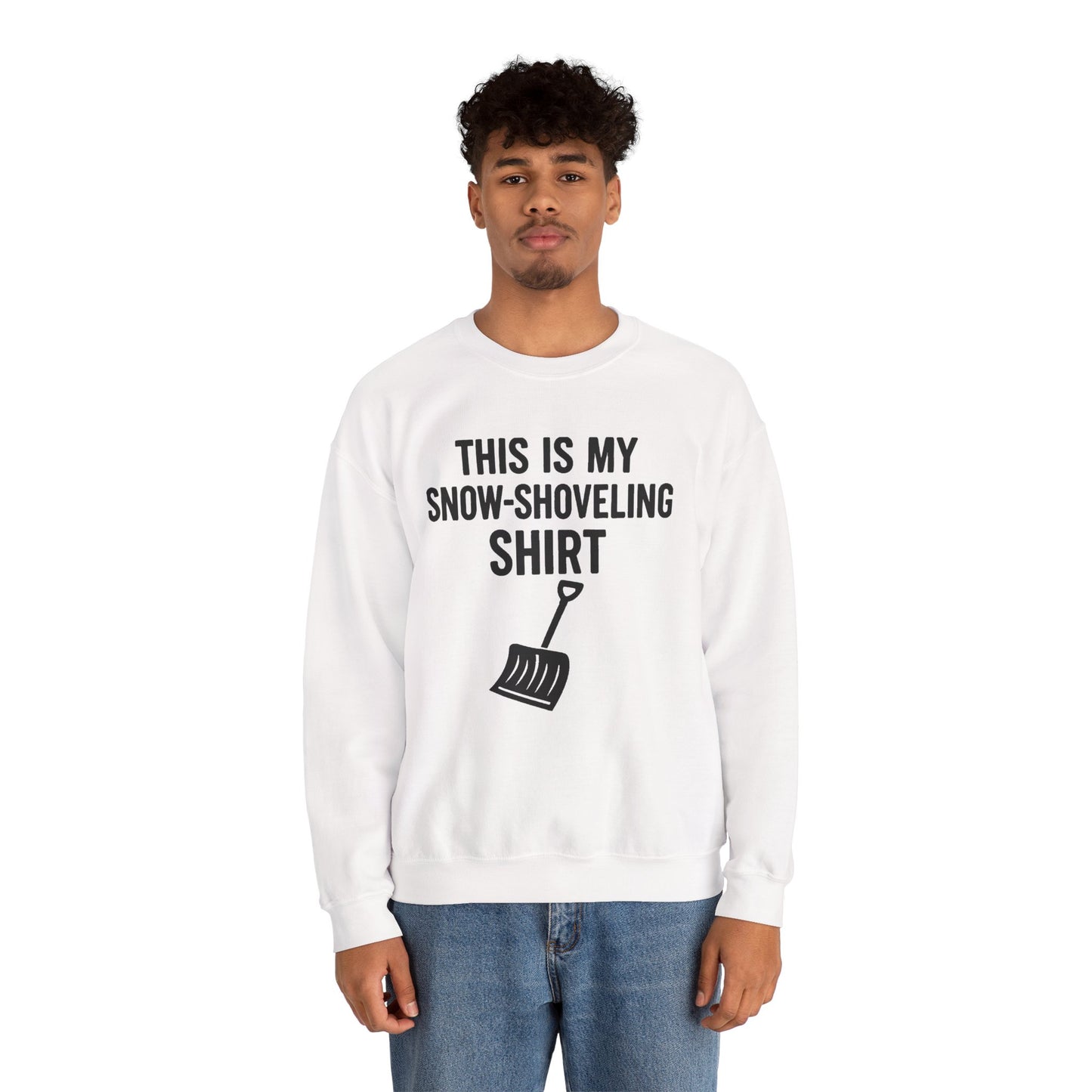 This Is My Snow-Shoveling Shirt – Funny Winter Chore Sweatshirt