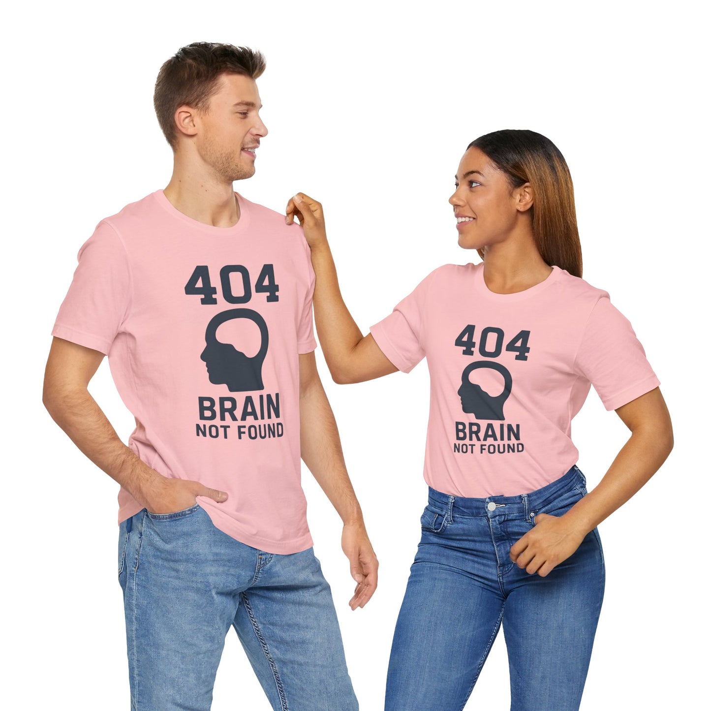404 Brain Not Found T-Shirt – Techie Humor for Nerds & Geeks