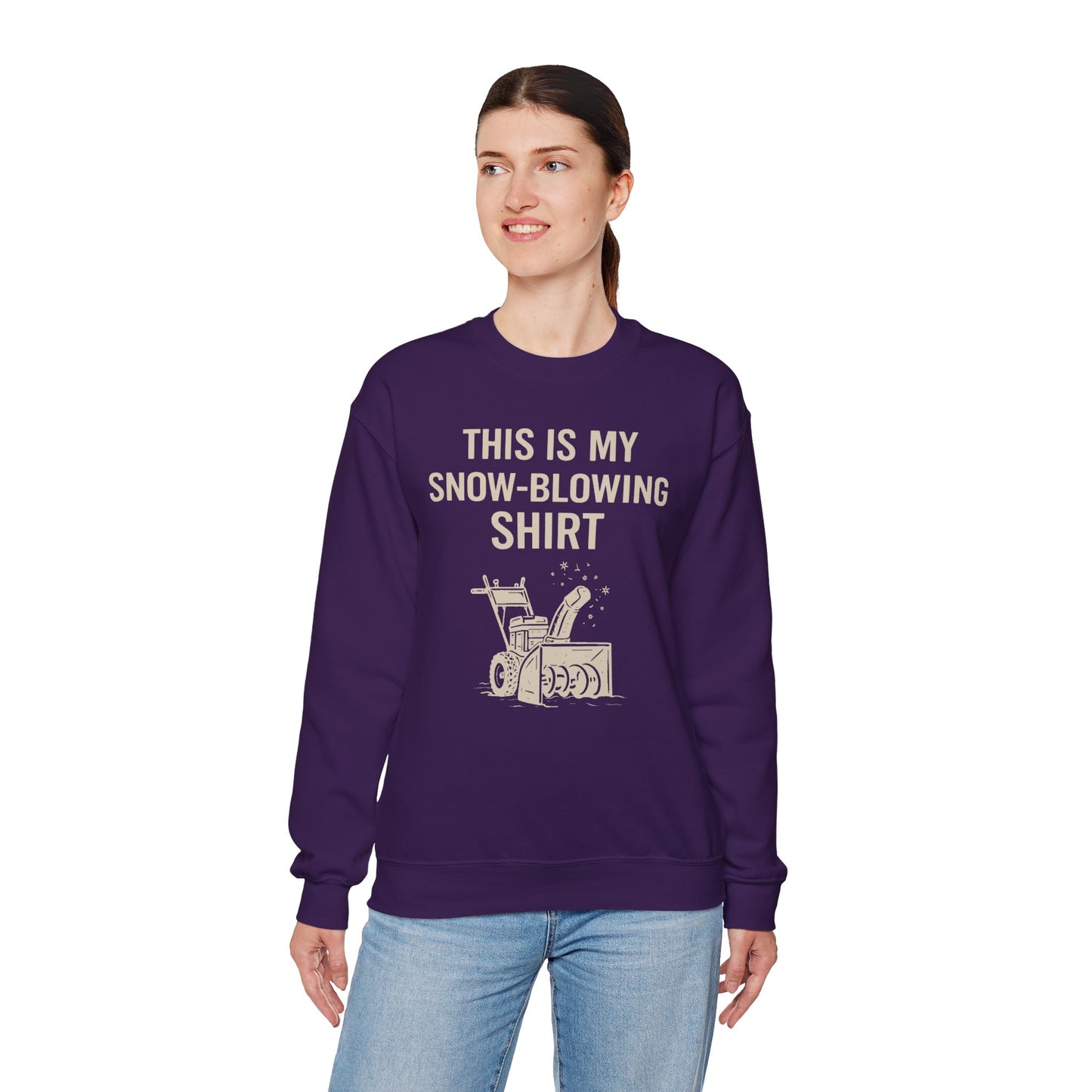 This Is My Snow-Blowing Sweatshirt – Funny Winter Chore Pullover