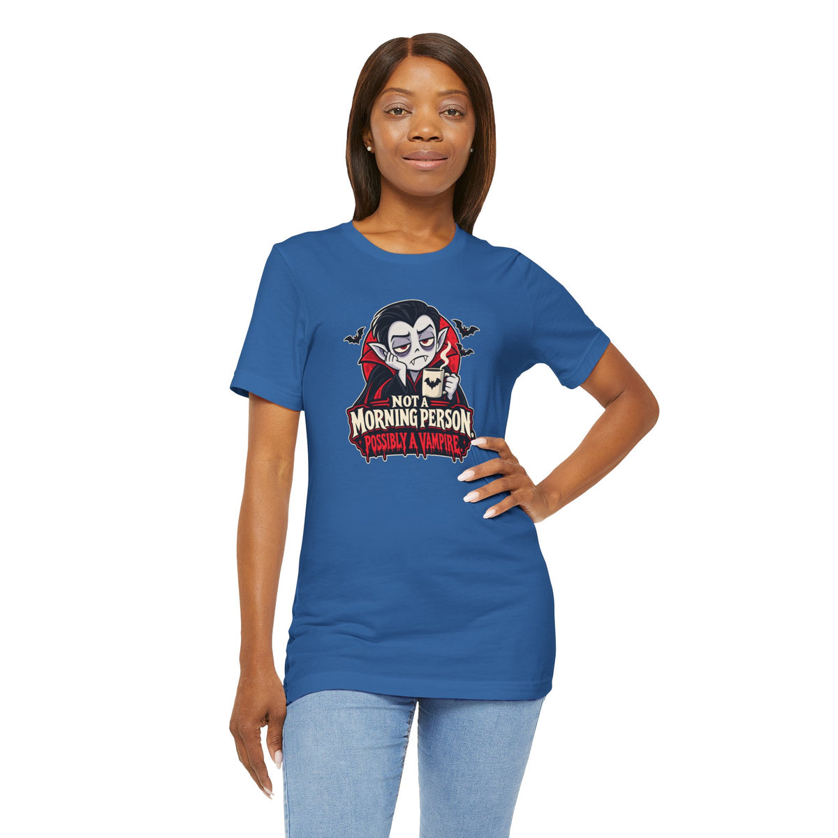 Not a Morning Person Possibly a Vampire T-Shirt – Funny Halloween Tee