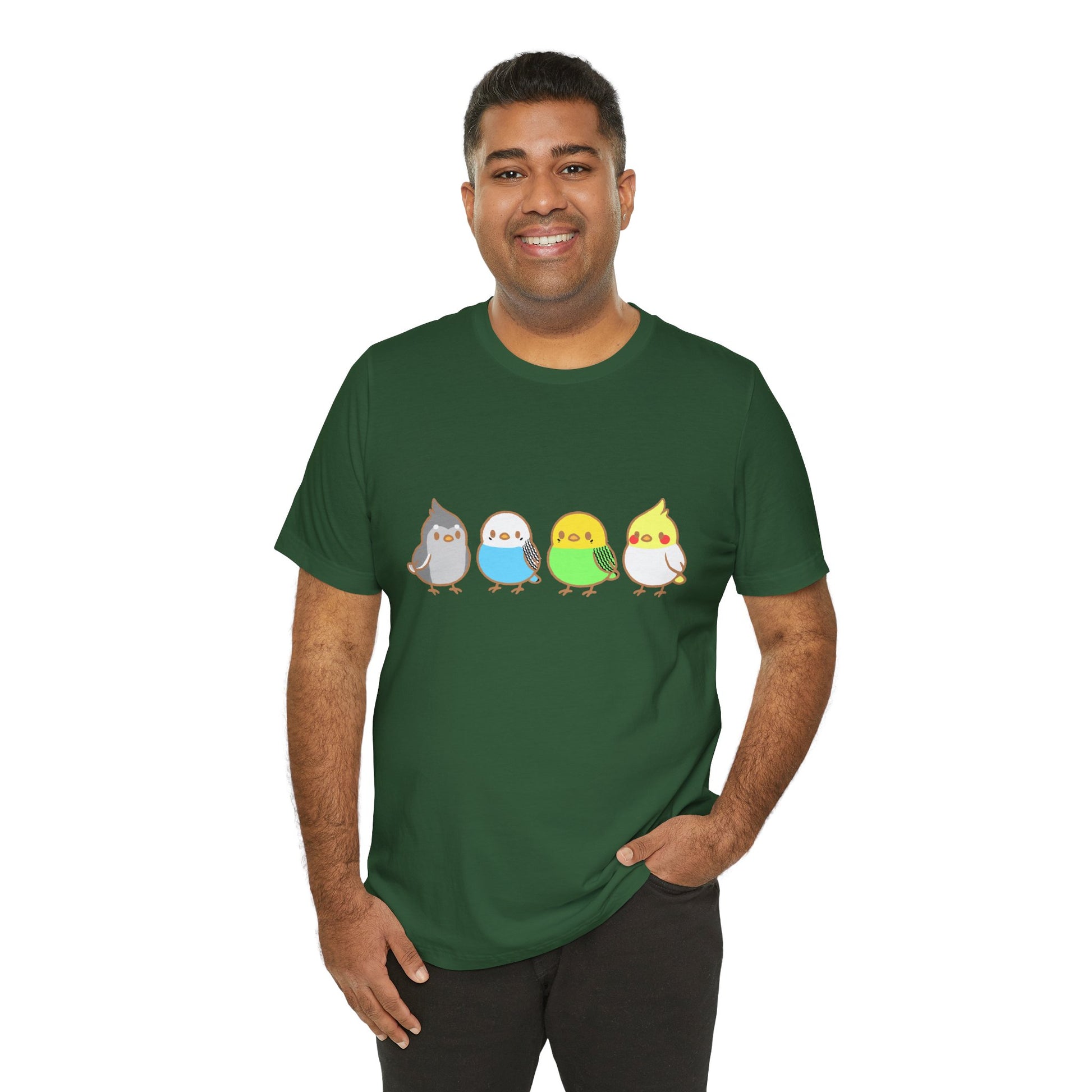 Chirpy Flock Bird T-Shirt – Cute Tee for Animal Lovers - WhimSpin - https://whimspin.com