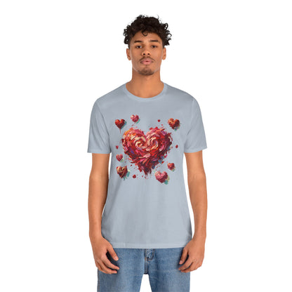 Impressionistic Heart T-Shirt – Artistic Valentine's Day Tee