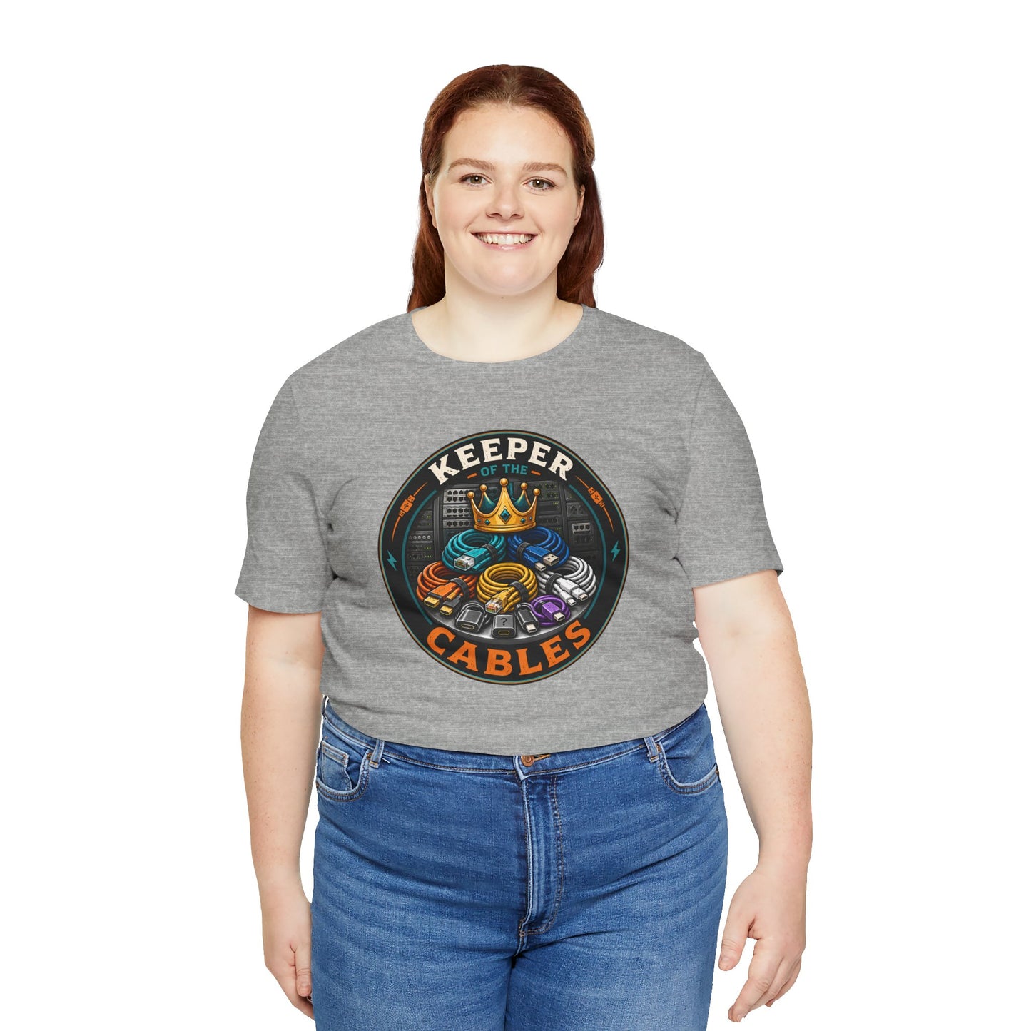 Keeper of the Cables T-Shirt – Funny Tech Dad Cable Tee