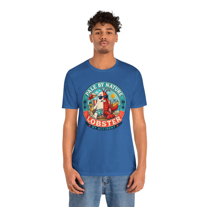 Pale by Nature Lobster by Accident T-Shirt – Funny Sunburn Summer Graphic Tee