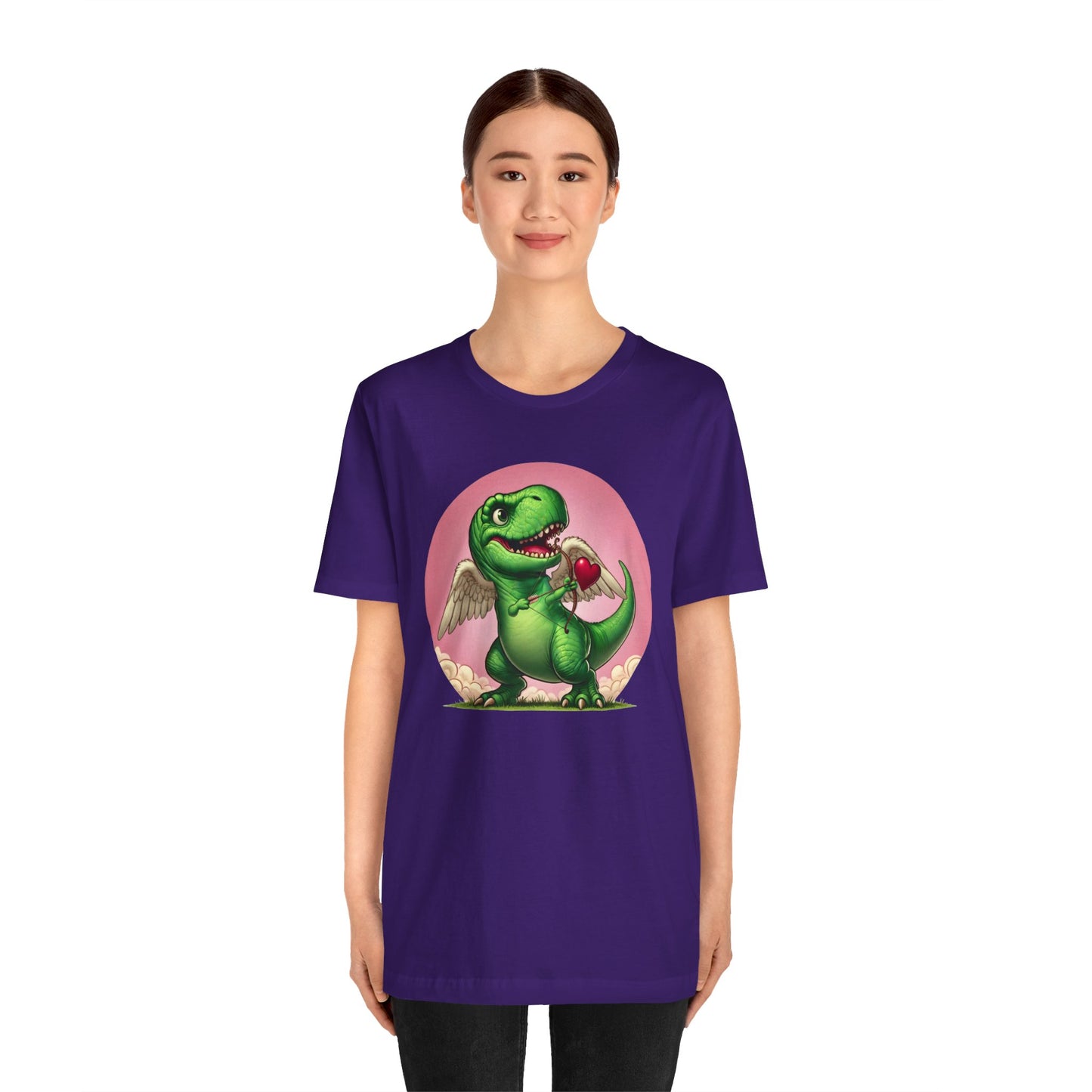 Cupidsaurus Rex T-Shirt – Funny Dinosaur Cupid Valentine’s Day Tee
