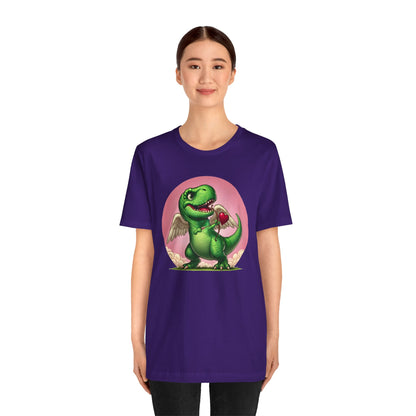 Cupidsaurus Rex T-Shirt – Funny Dinosaur Cupid Valentine’s Day Tee