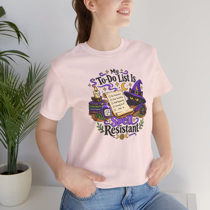 My To-Do List Is Spell Resistant T-Shirt – Funny Witchy ADHD Tee