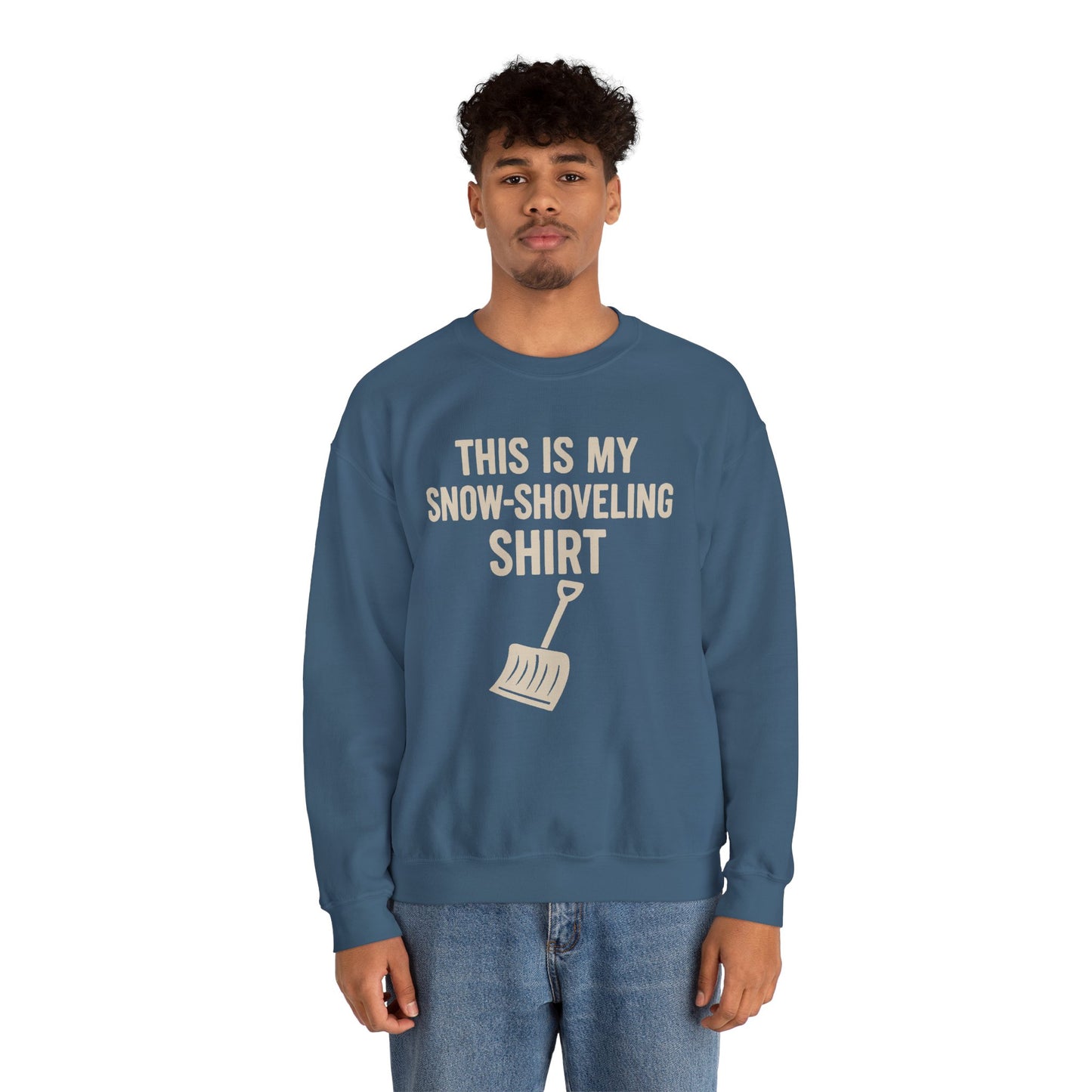 This Is My Snow-Shoveling Shirt – Funny Winter Chore Sweatshirt