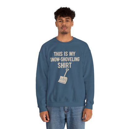 This Is My Snow-Shoveling Shirt – Funny Winter Chore Sweatshirt