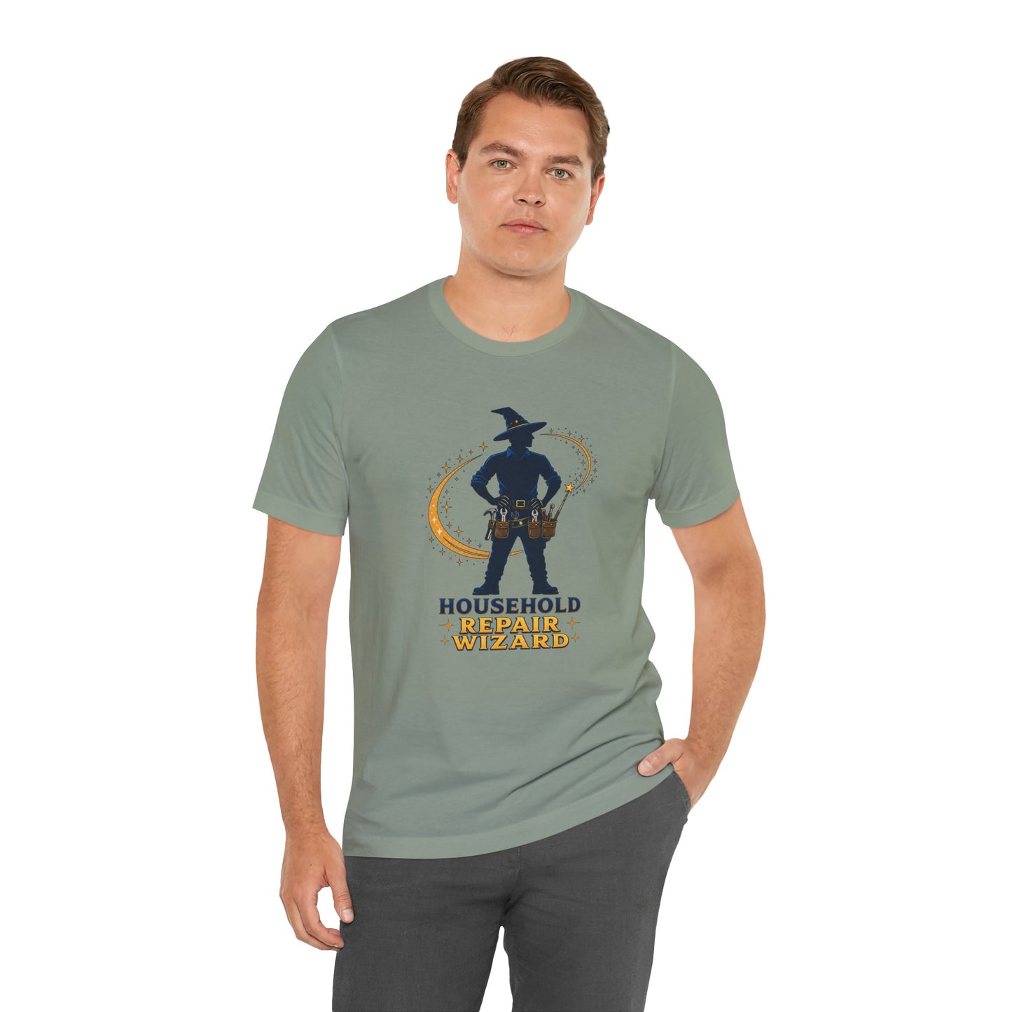Household Repair Wizard T-Shirt – Funny Handy Dad Tee