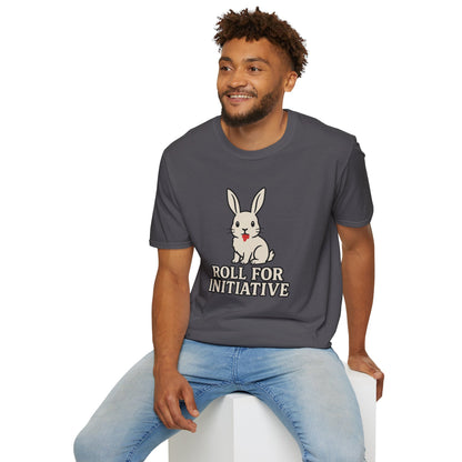 Roll for Initiative T-Shirt – Killer Bunny Humor Gaming Tee