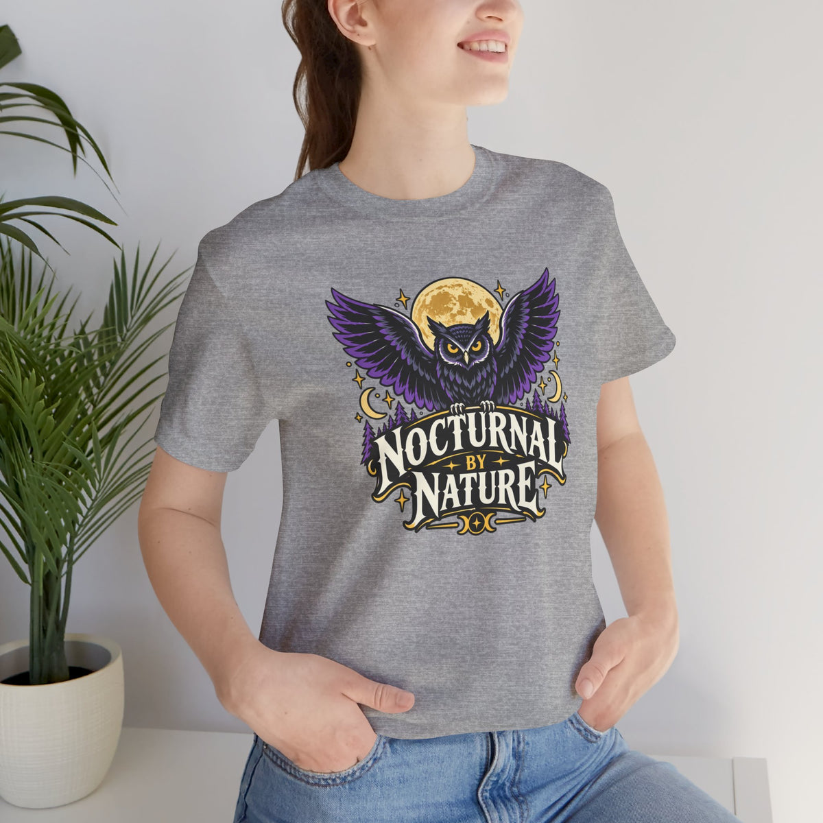 Nocturnal by Nature T-Shirt – Moonlit Owl Graphic Tee