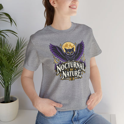 Nocturnal by Nature T-Shirt – Moonlit Owl Graphic Tee