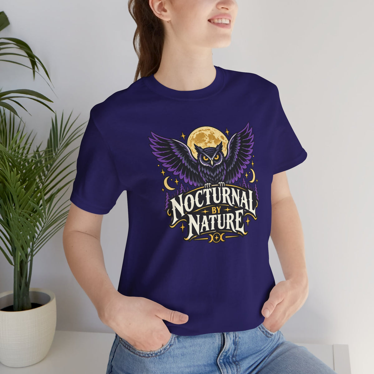Nocturnal by Nature T-Shirt – Moonlit Owl Graphic Tee