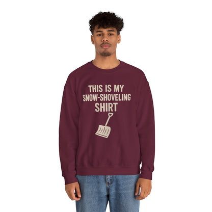 This Is My Snow-Shoveling Shirt – Funny Winter Chore Sweatshirt