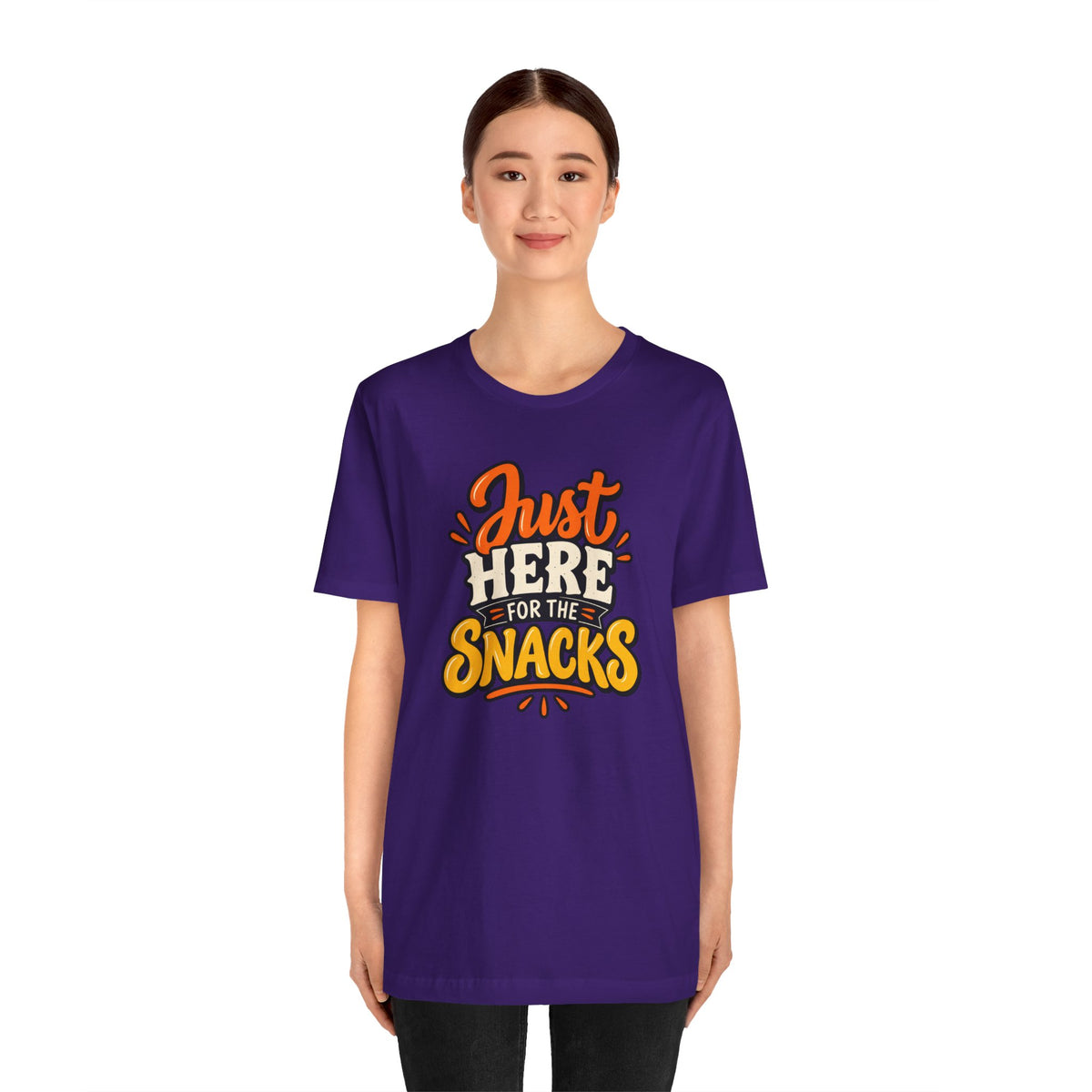 Just Here for the Snacks T-Shirt – Funny Halloween Foodie Tee