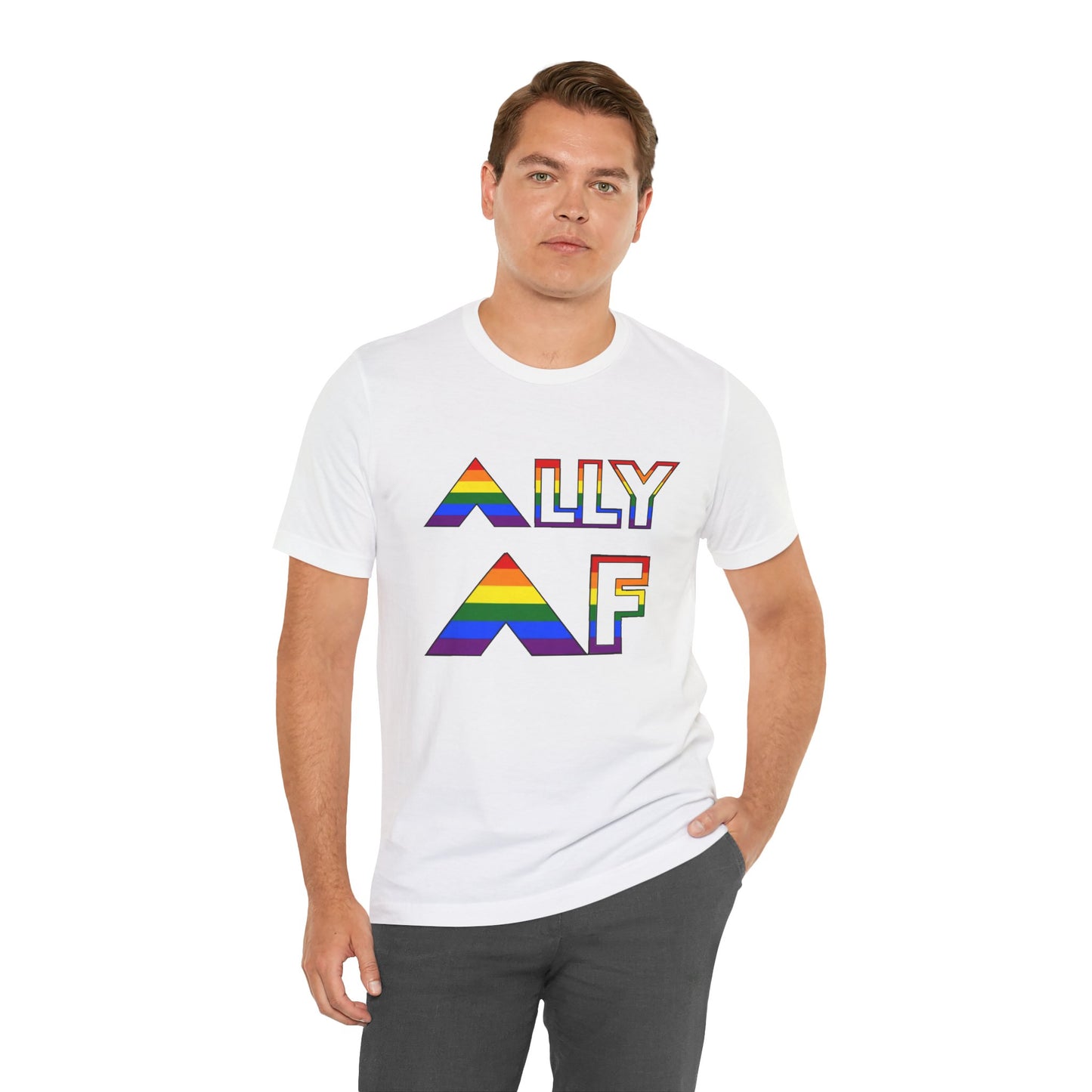 Ally AF Pride Tee – Bold LGBTQ+ Support Shirt for Loud Allies