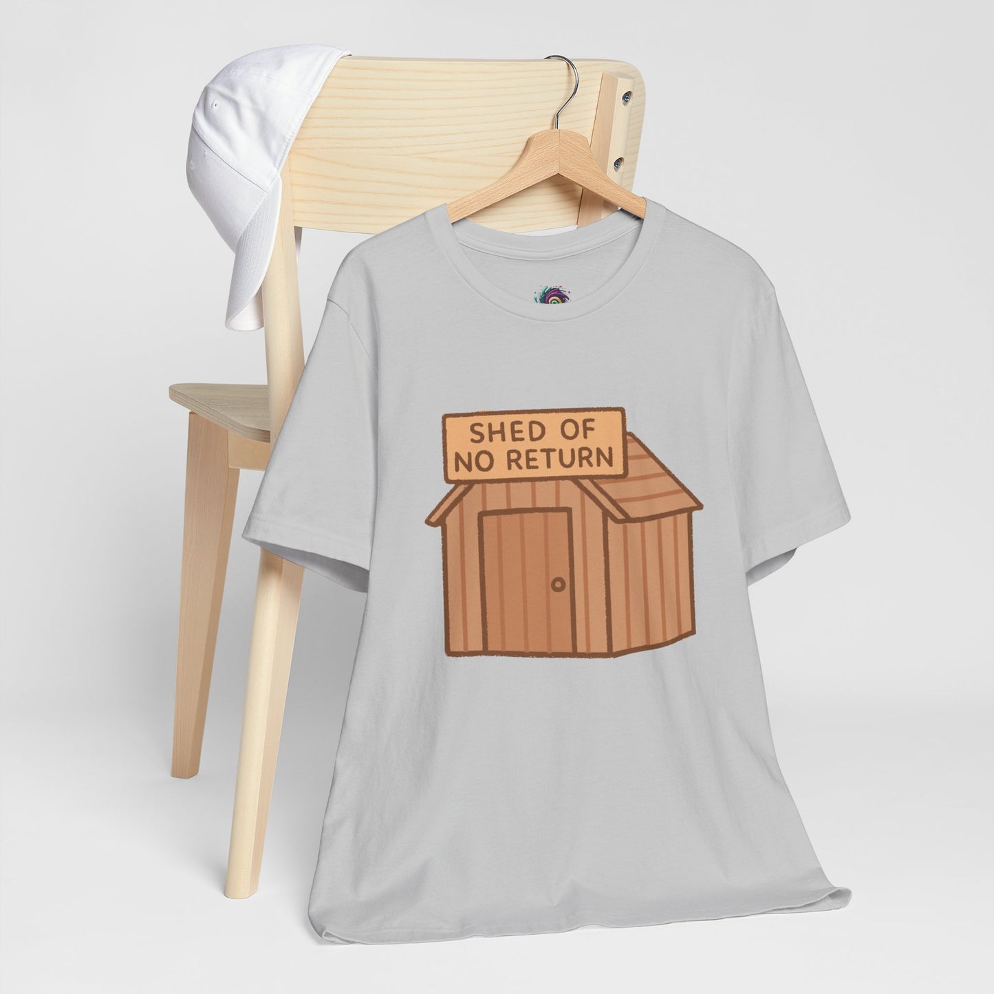Shed of No Return T-Shirt – Meme & DIY Gardening Humor Tee