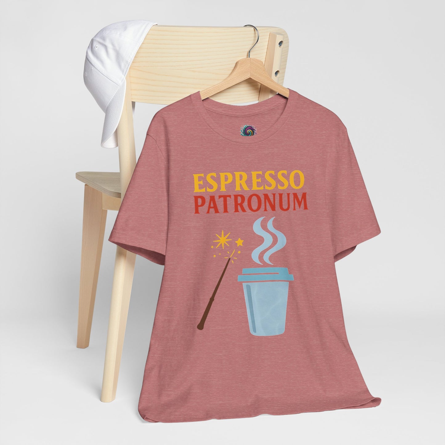 Espresso Patronum T-Shirt – Funny Coffee & Wizard Parody Tee