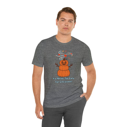 Pumpkin Snowman Shirt – Funny Halloween Christmas Mashup Tee