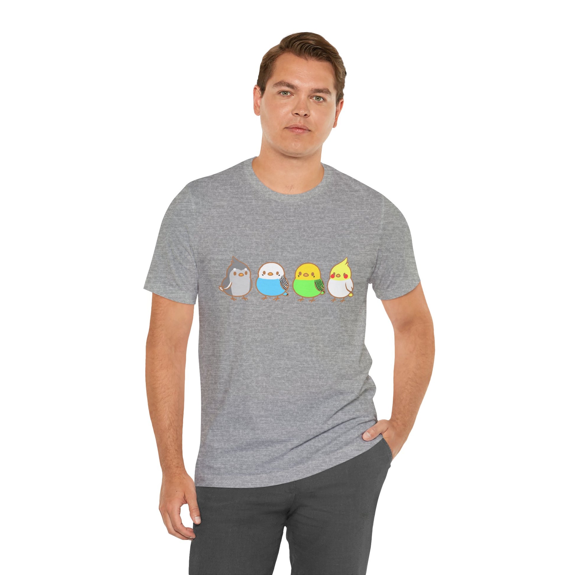 Chirpy Flock Bird T-Shirt – Cute Tee for Animal Lovers - WhimSpin - https://whimspin.com